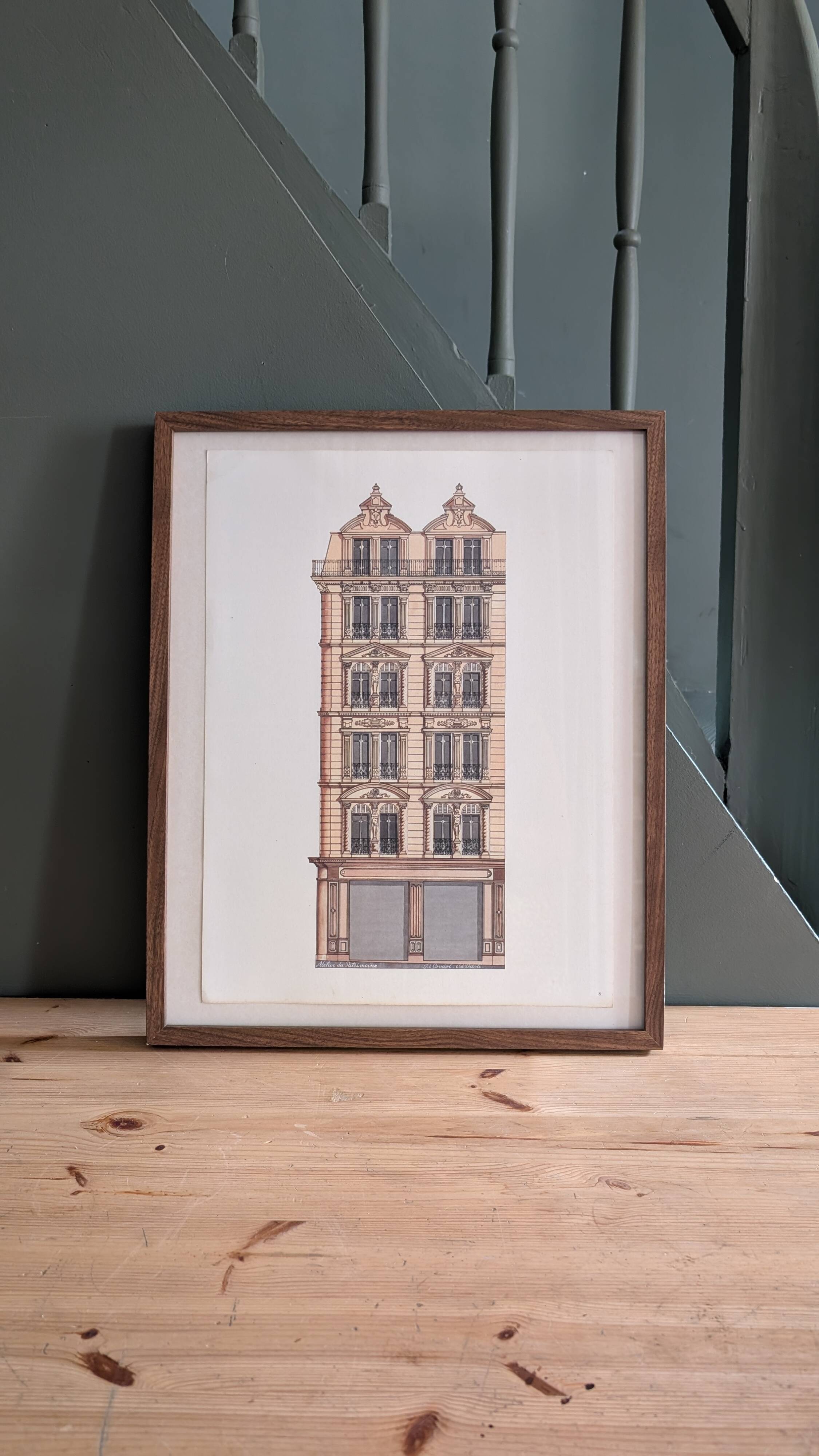Lithographie "Atelier du Patrimoine" – Catherine d'Ortoli