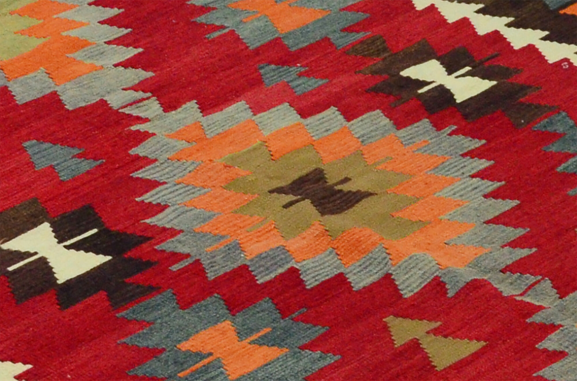 Anatolian handmade kilim rug 300 cm x 182 cm