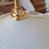 Pair of opaline wall lamps