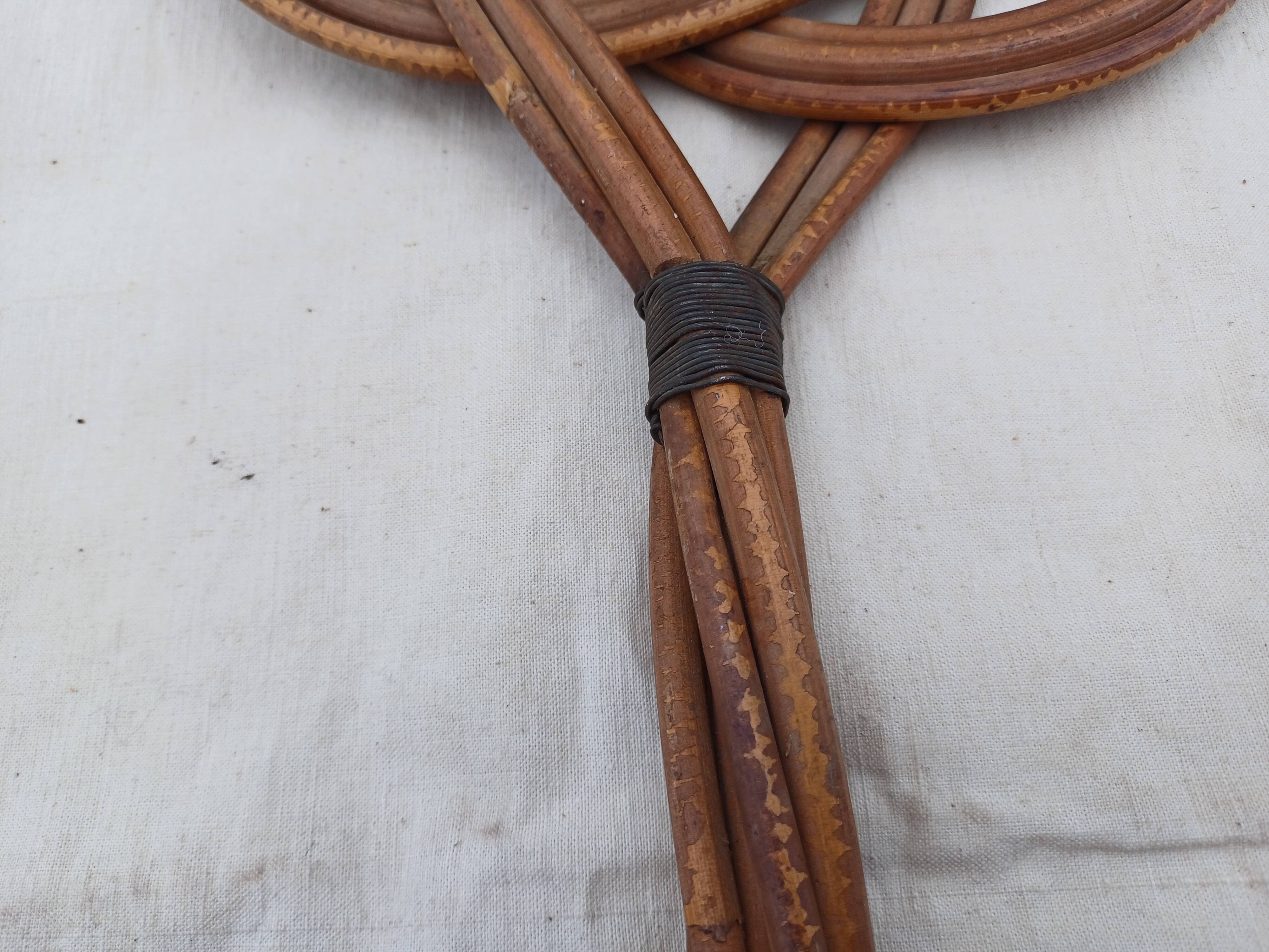 Antique Vintage Wicker Carpet Tap