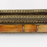 Moroccan brass mirror from the 1980s.