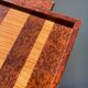 Plateau rectangulaire art déco en bois laqué