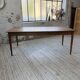 Table de ferme chêne pieds fuseaux 1950