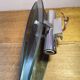 Vintage wall light in bluish glass