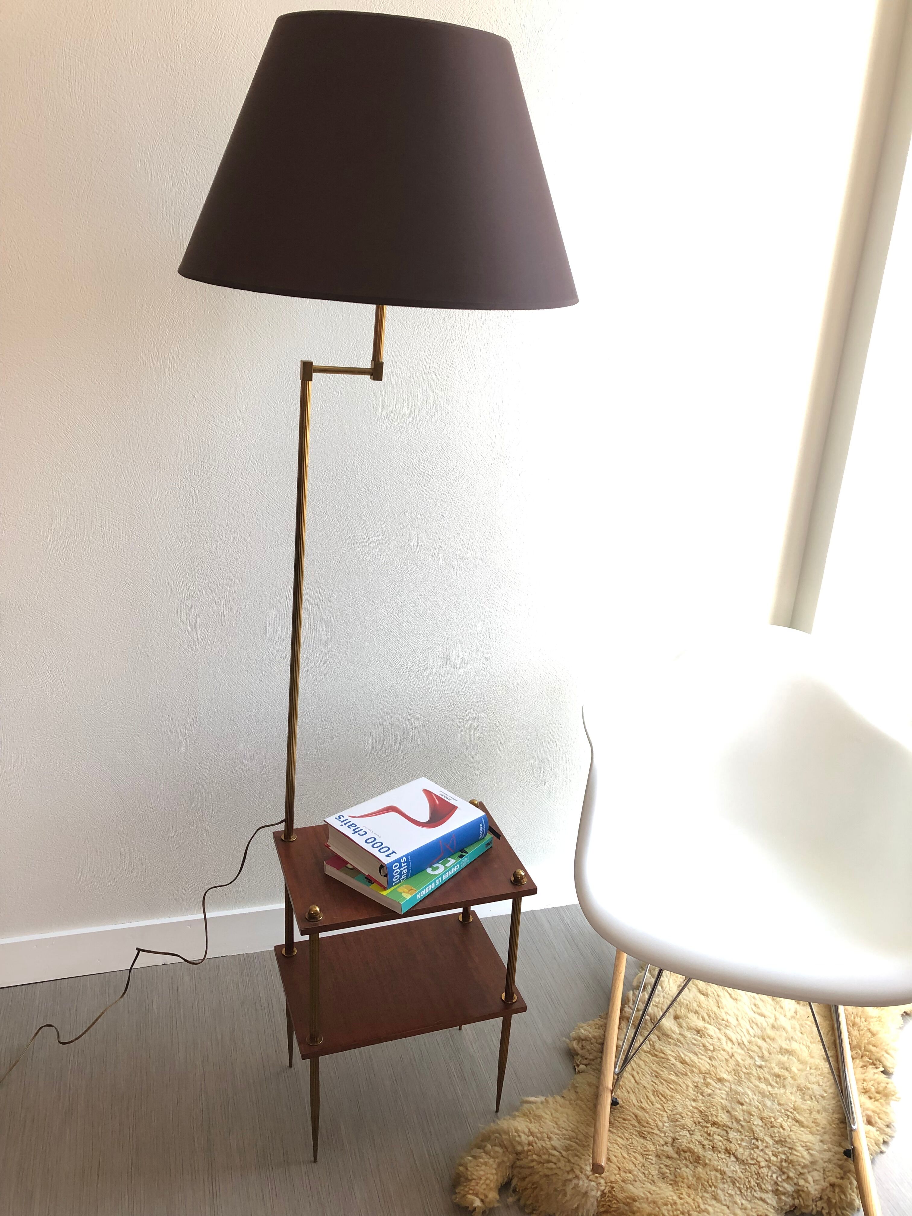 Vintage brass reading light