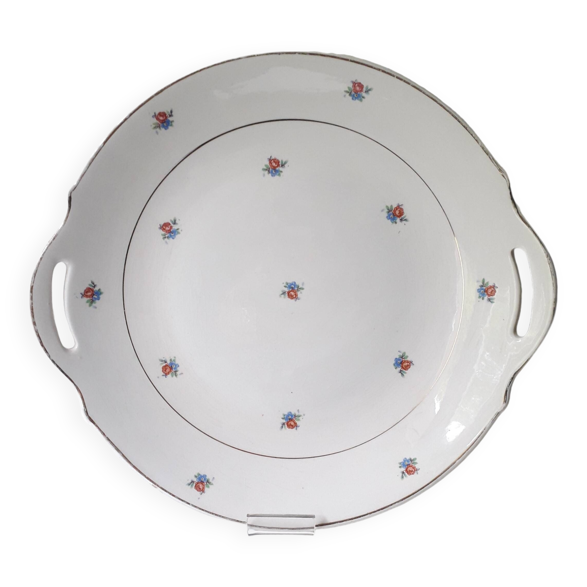 Luneville porcelain pie dish (29cm) A1