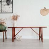 Old wooden farm bench