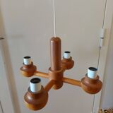 Vintage Ikea pine chandelier