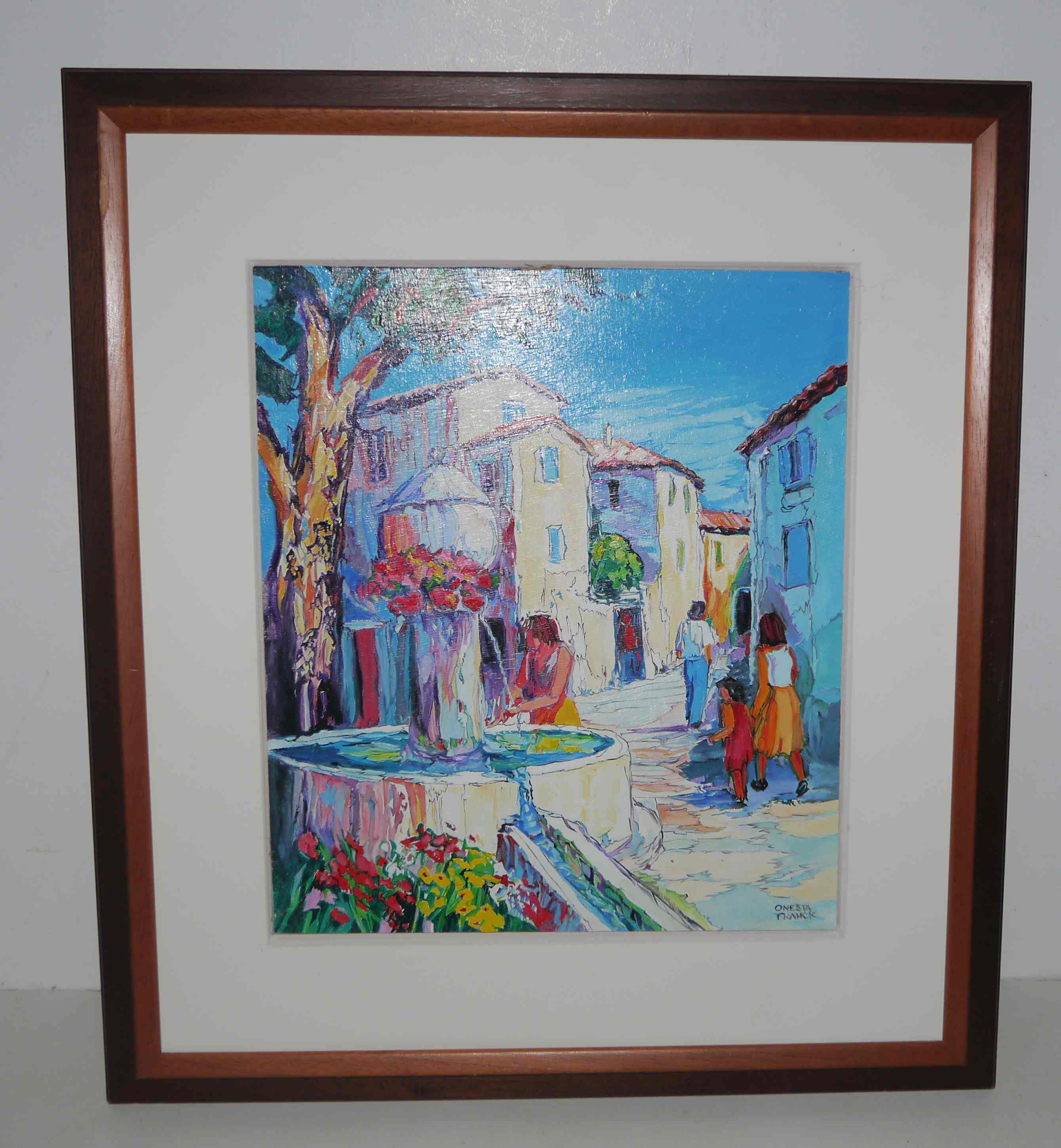 Oil painting by Onesta Franck