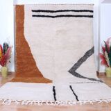 Handmade, colorful Beni Ouraine rug, traditional style, size 150 x 250 cm