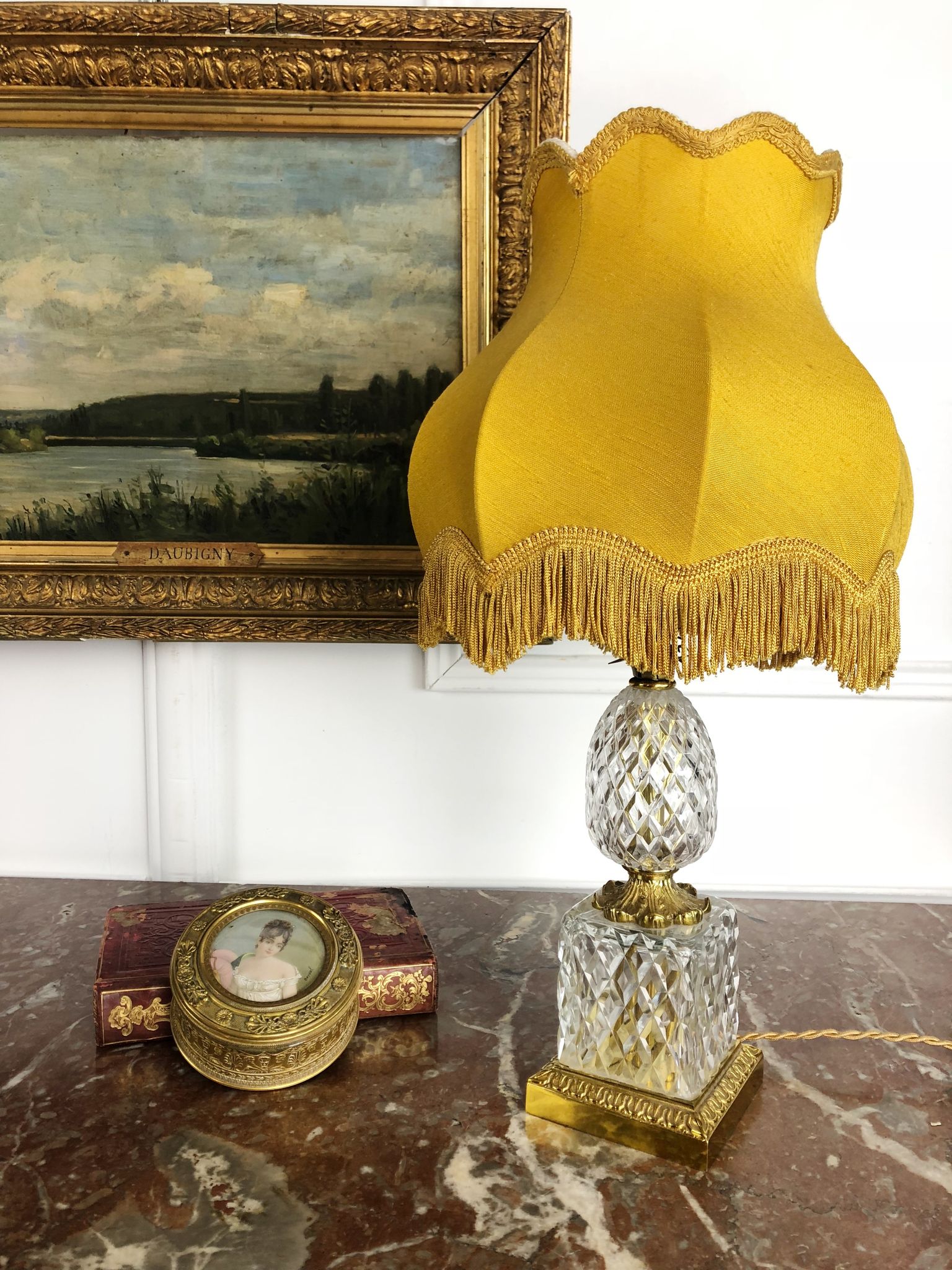 Lampe des années 70 en forme d'ananas