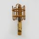 Rattan bamboo lantern wall light. 1950s-1960s