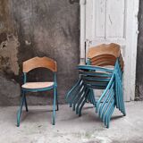 6 Souvignet chairs, Caroline model
