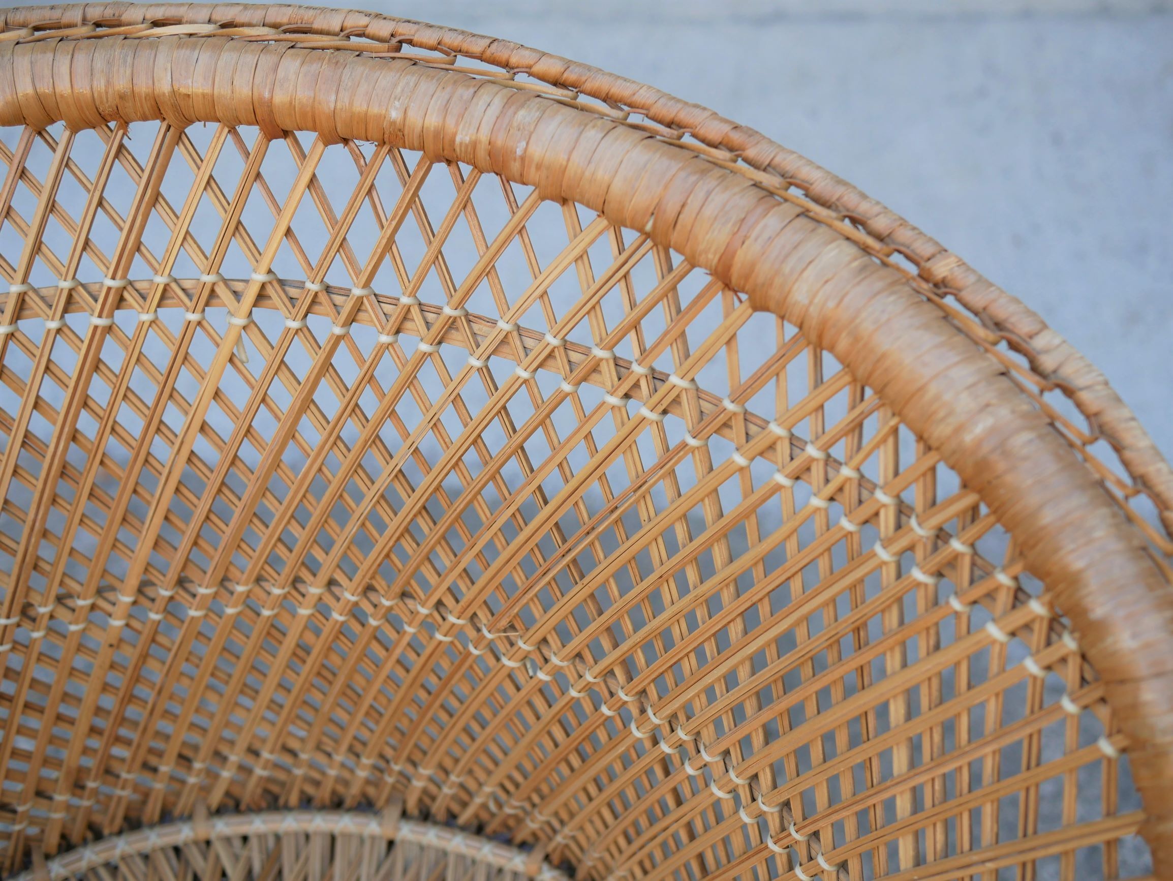 Vintage rattan armchair