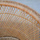 Vintage rattan armchair