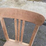 Scandinavian bistro chair in raw beech wood