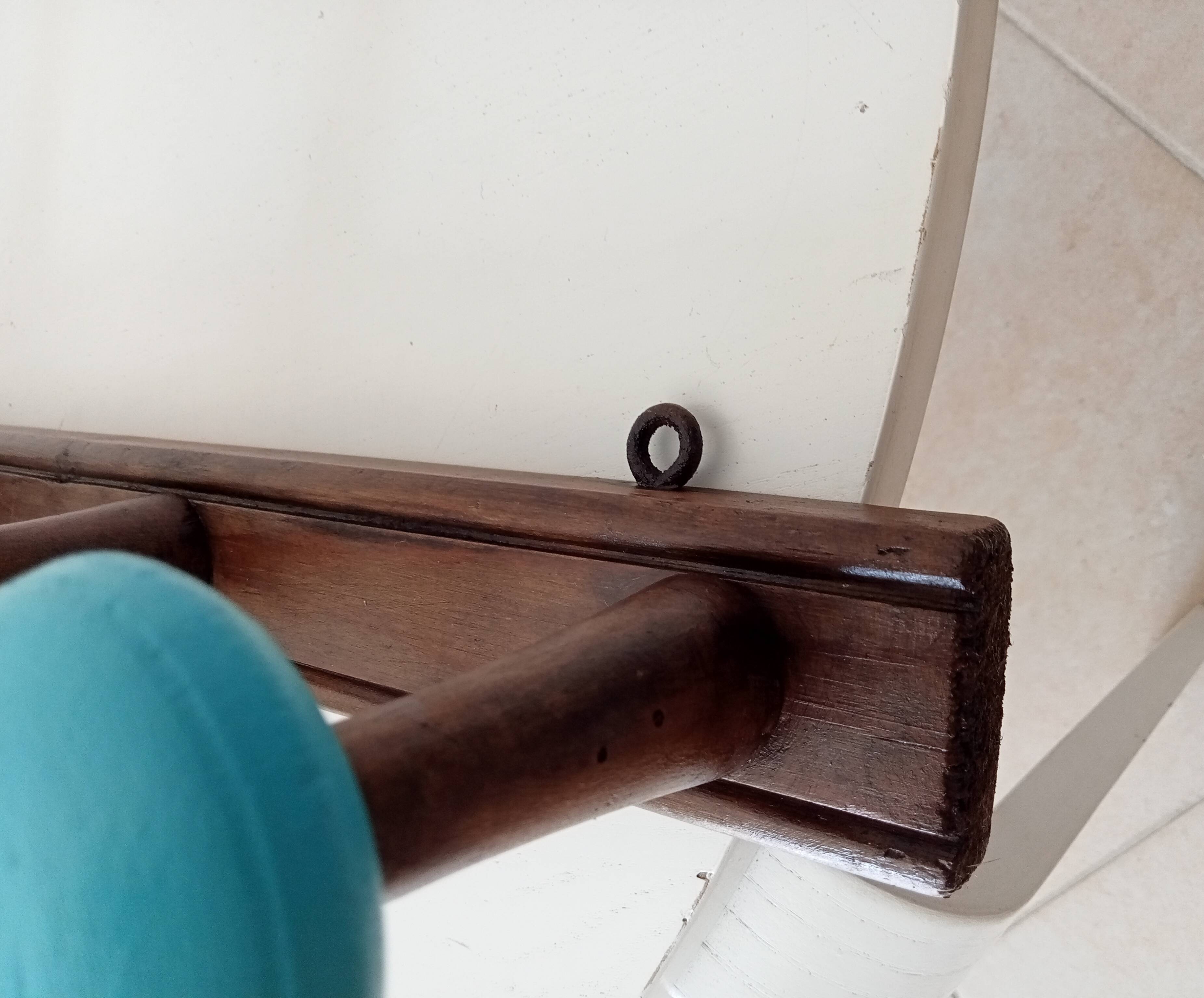 Old wall coat rack from the 40s