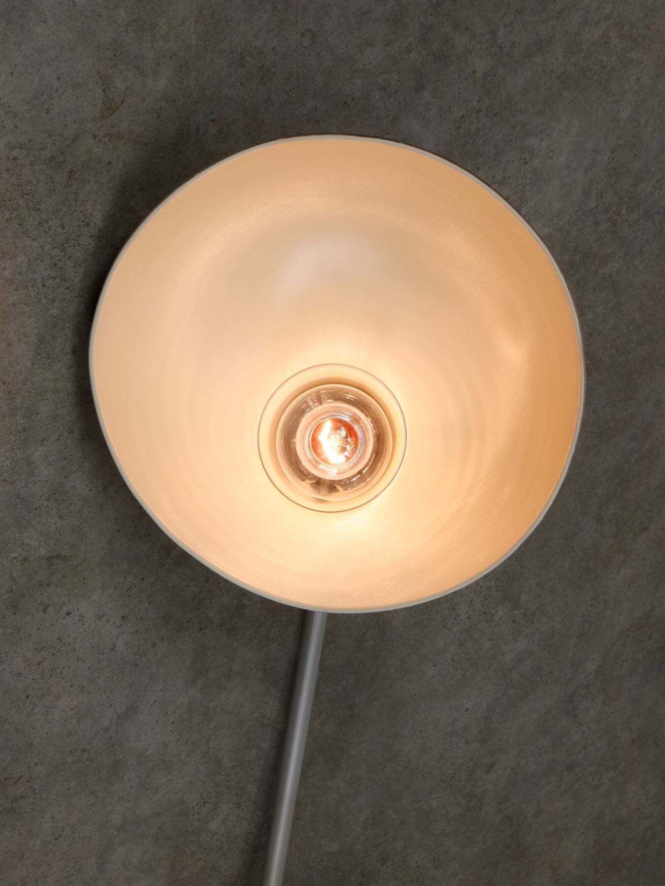 Mid-Century Italian Table Lamp in Aluminium and Copper