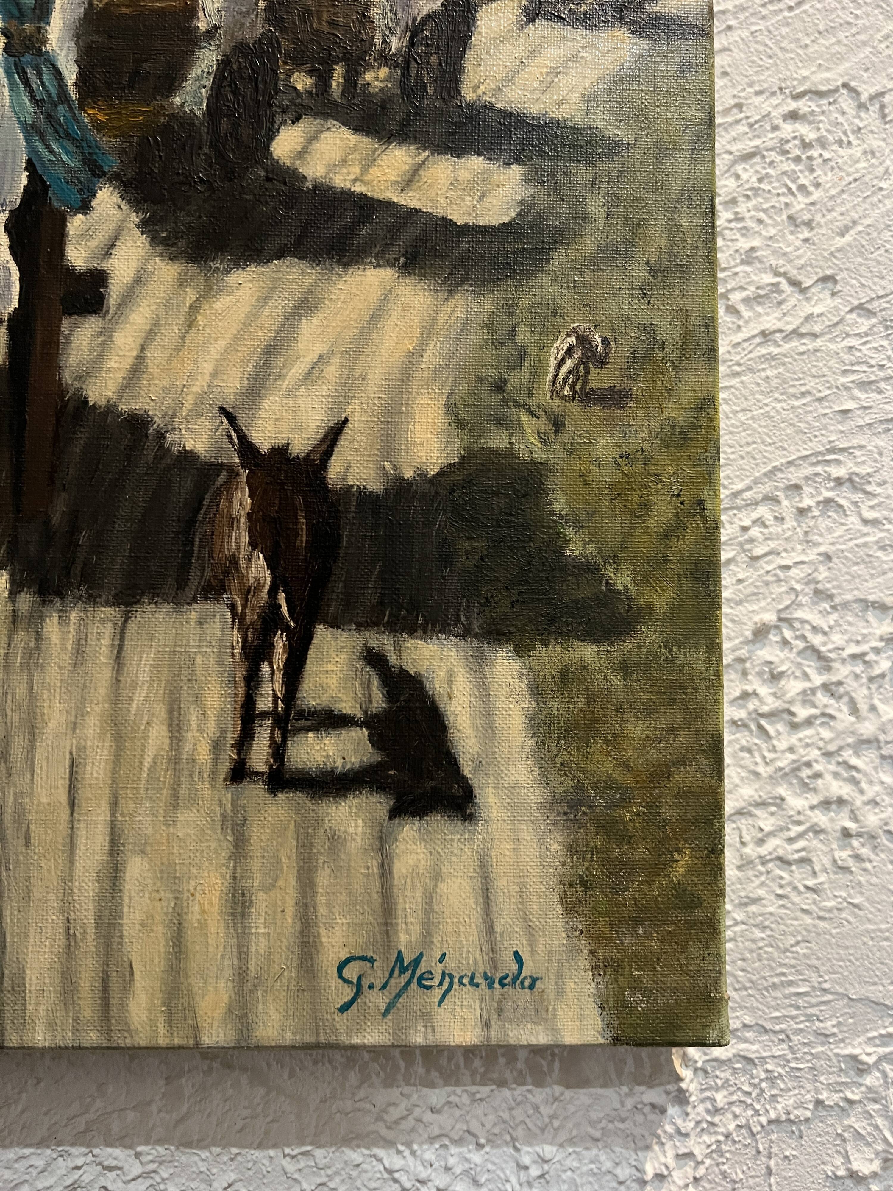 Oil painting caravans America