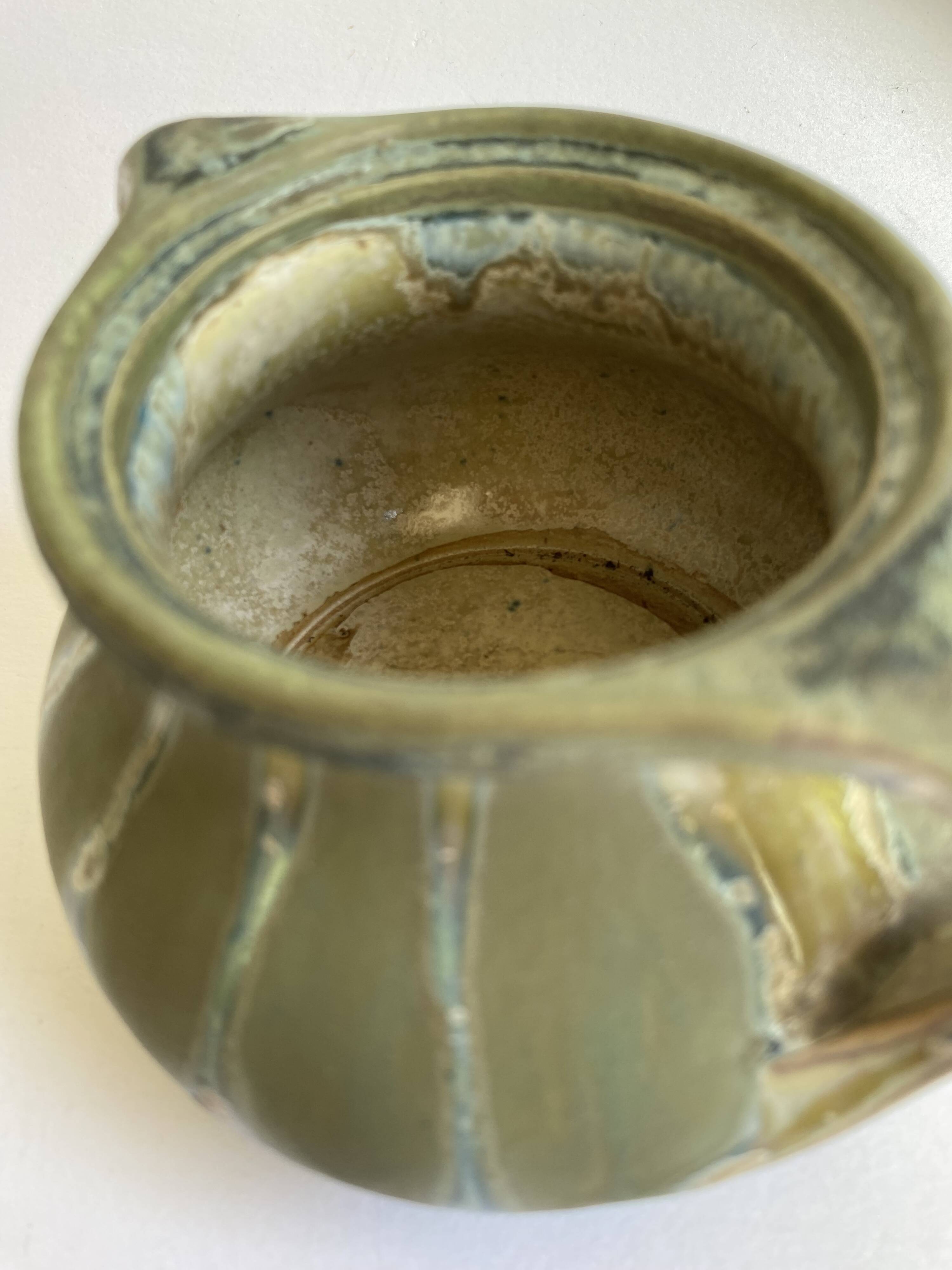Denbac pot, flamed stoneware 1920