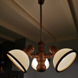 Suspension Steinhauer vintage 3 lampes années 80