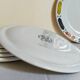 Six assiettes à dessert en porcelaine Anglaise DUDSON BROTHERS 70'