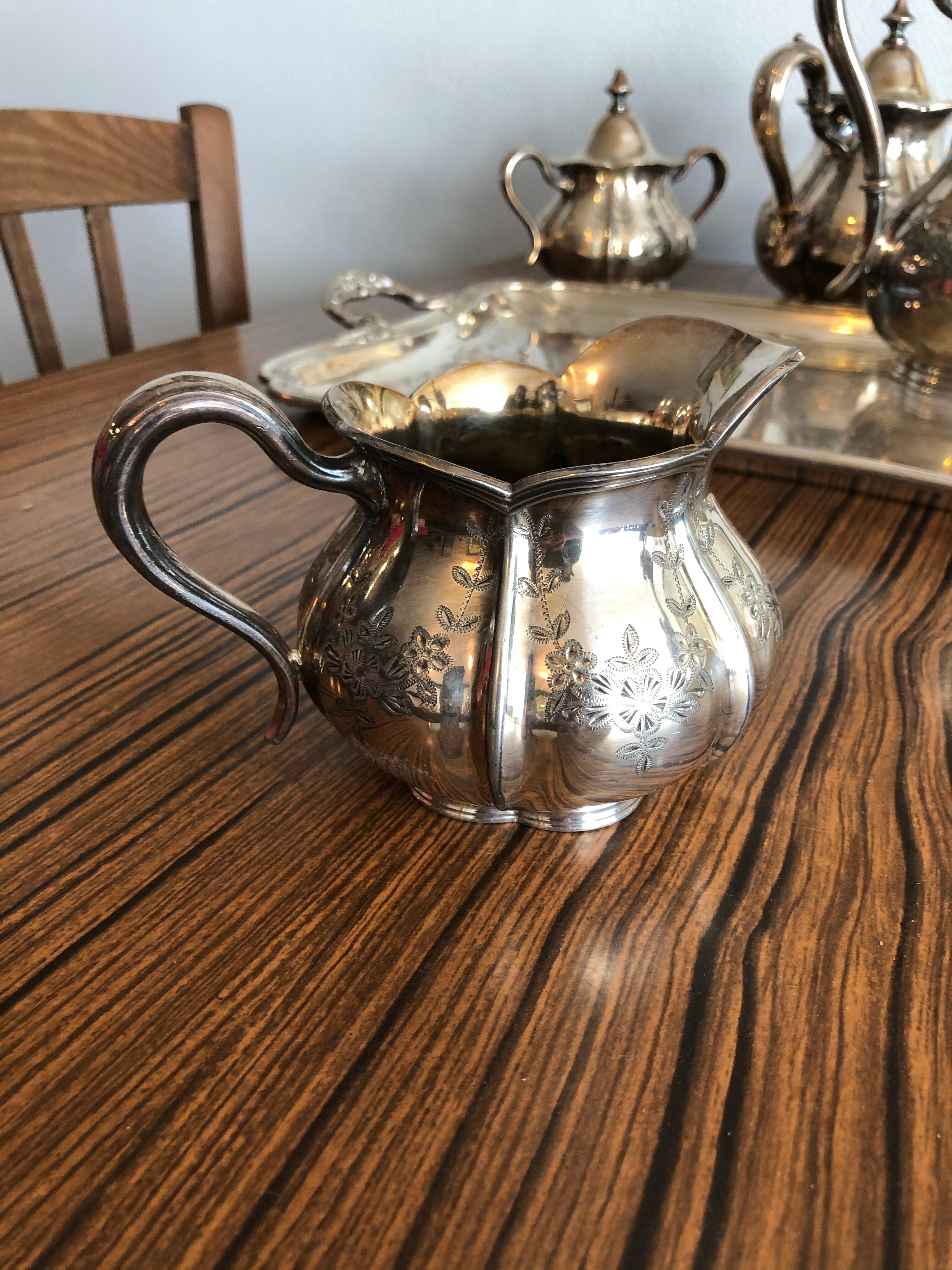 American silver metal tea/coffee service