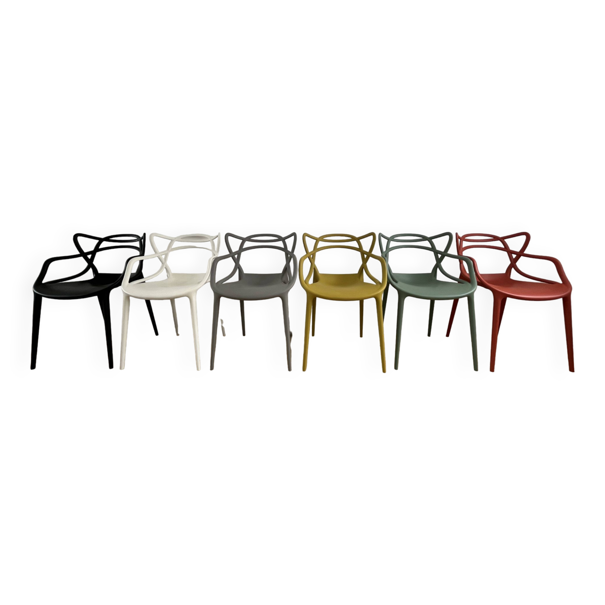 6 kartell masters chairs