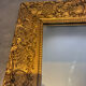Rectangular framed mirror in wood and gilded stucco – Louis XV Rococo style