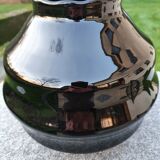 "Doyen" vase circa 1920-30 art deco in hyalite glass and tin in bunches of grapes