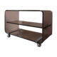 Furniture roche bobois tv plexiglass smoked on wheels, 1974