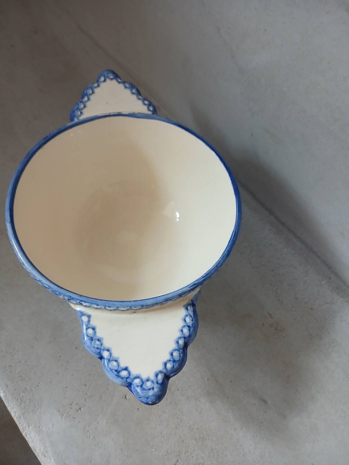 Antique Charolles earthenware bowl