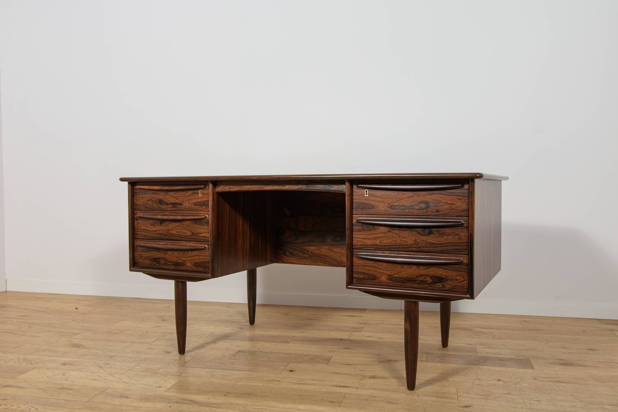 Mid-Century Rosewood Desk by Svend Åge Madsen for Falster Møbelfabrik, Denmark, 1960s