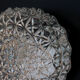 Ceiling lamp round globe molded glass 70/80s
