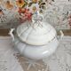 Niederweiler soup bowl in white earthenware bordered gold
