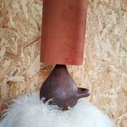 Lampe en terre cuite ancienne