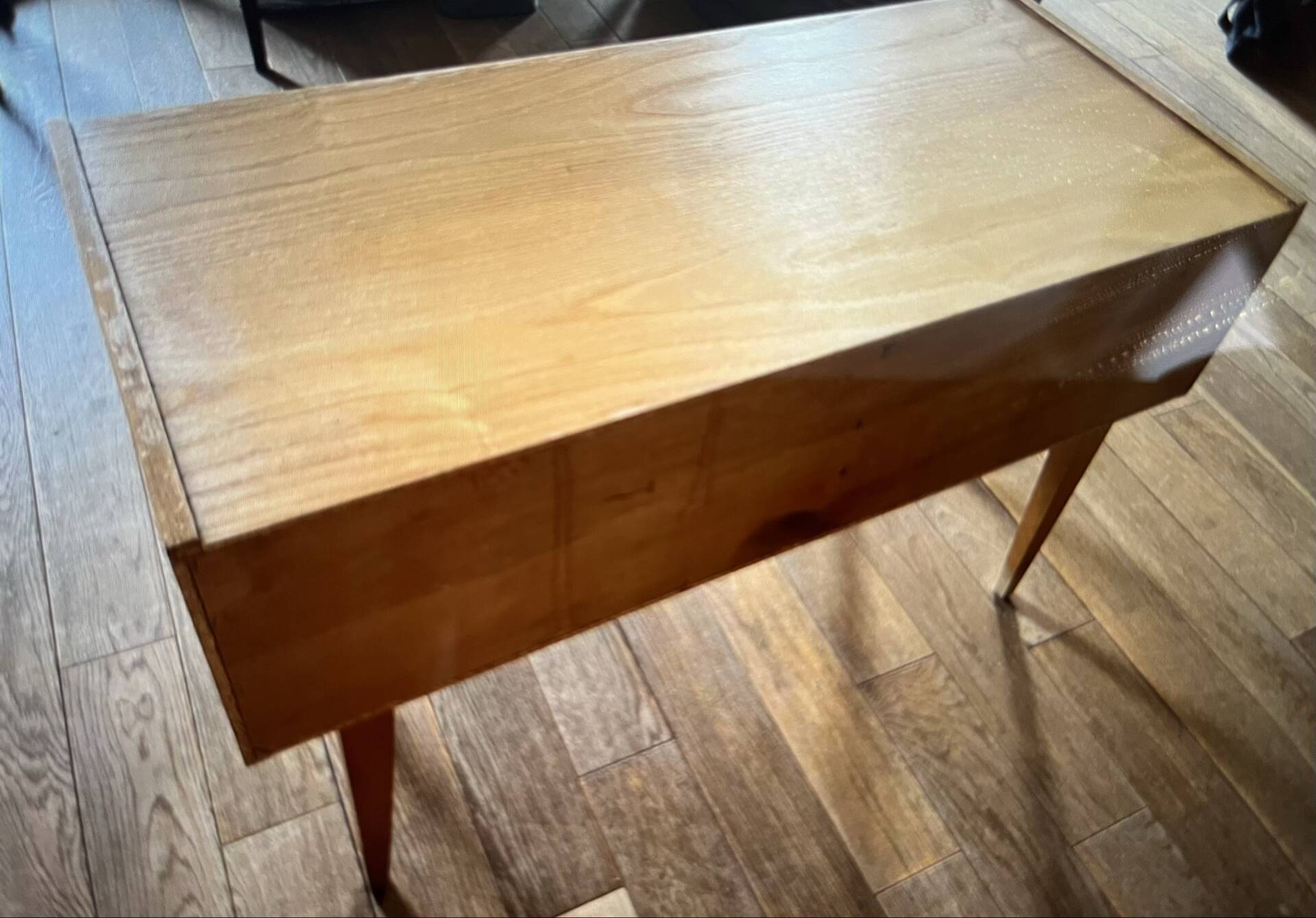 Light wood compact vintage sideboard