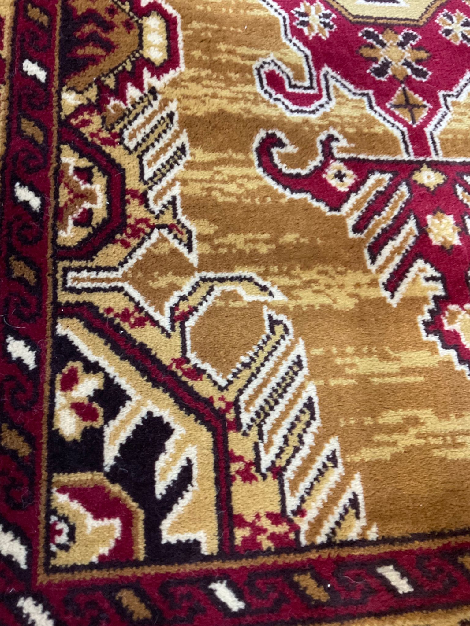 Vintage pure wool carpet 244x83