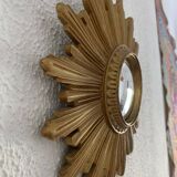 Vintage 1960s witch's eye sun mirror - 25 cm