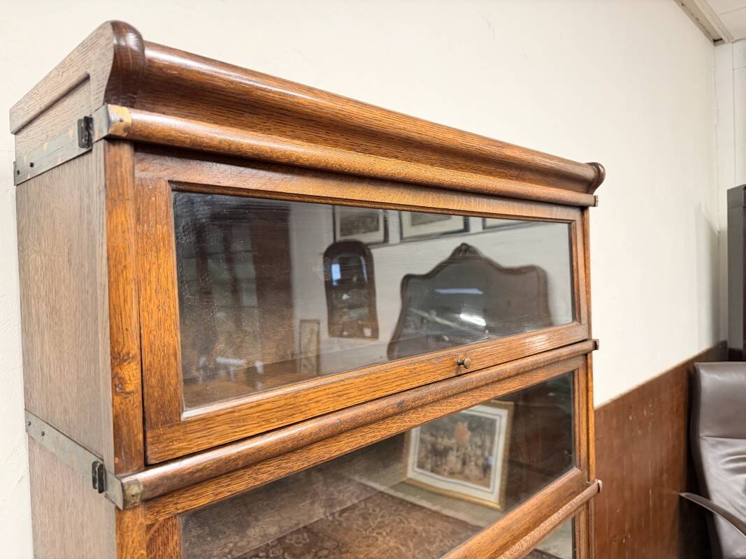 Antique English Original Globe Wernicke Bookcase