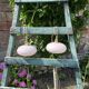 Vintage powder pink opaline globe player 1950