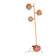 Vintage 70s orange eyeball floor lamp