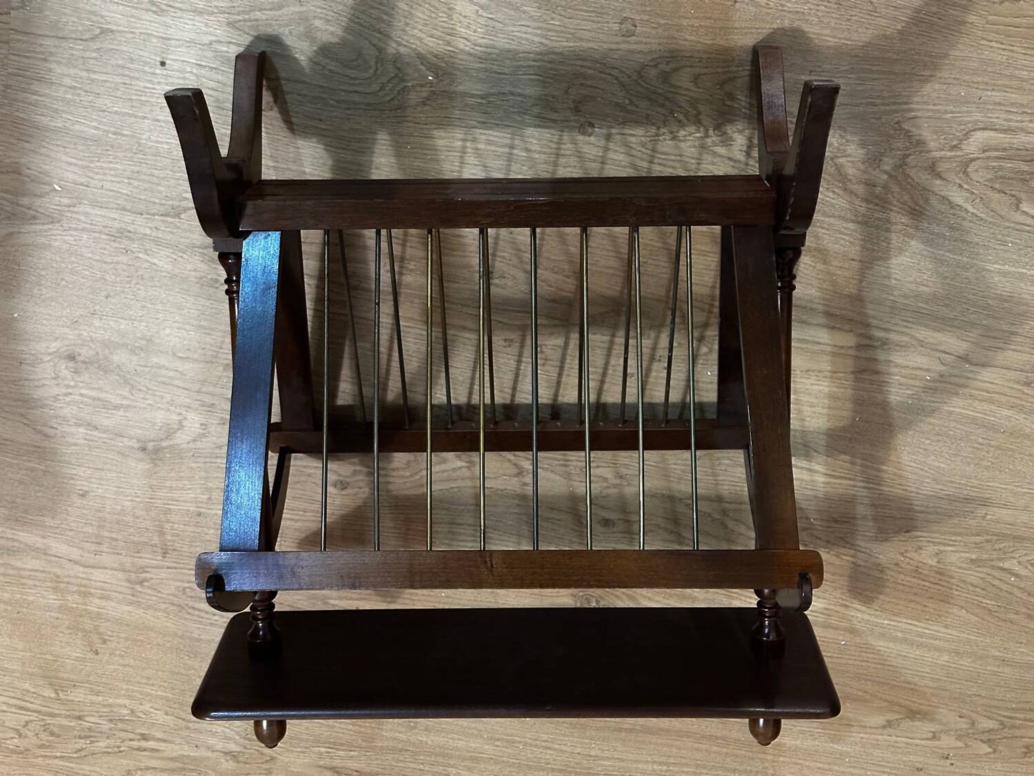 Porte revues vintage en bois - années 50-60