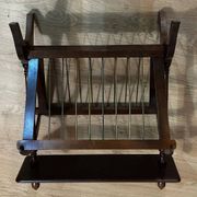 Porte revues vintage en bois - années 50-60