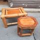 Set of two bamboo plant holders