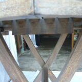 Folding and removable teak garden table