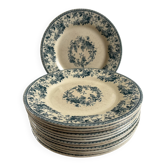 Ironstone gien 1875 — bouquet of roses collection set of 13