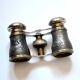 Hunting binoculars or old theater in brass and chrome