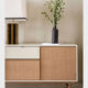 Enfilade Capri, low buffet in lacquer and rattan, brand Red Edition.