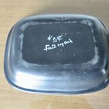 Set of 2 "Gabriel Fourmaintraux" ceramic dishes, 50s-60s
